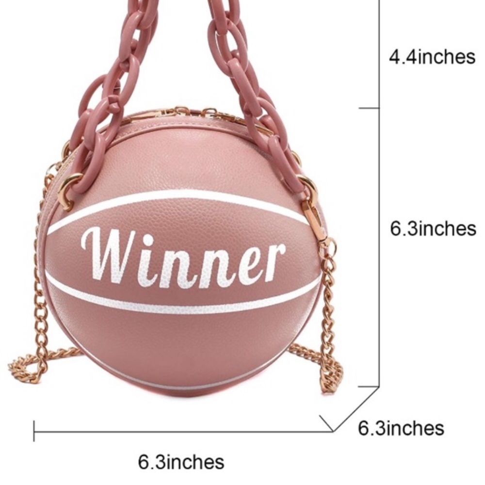 ATL HOUSE WIVES CHIC’ Basketball Shaped Chain bag - Picture 3 of 3